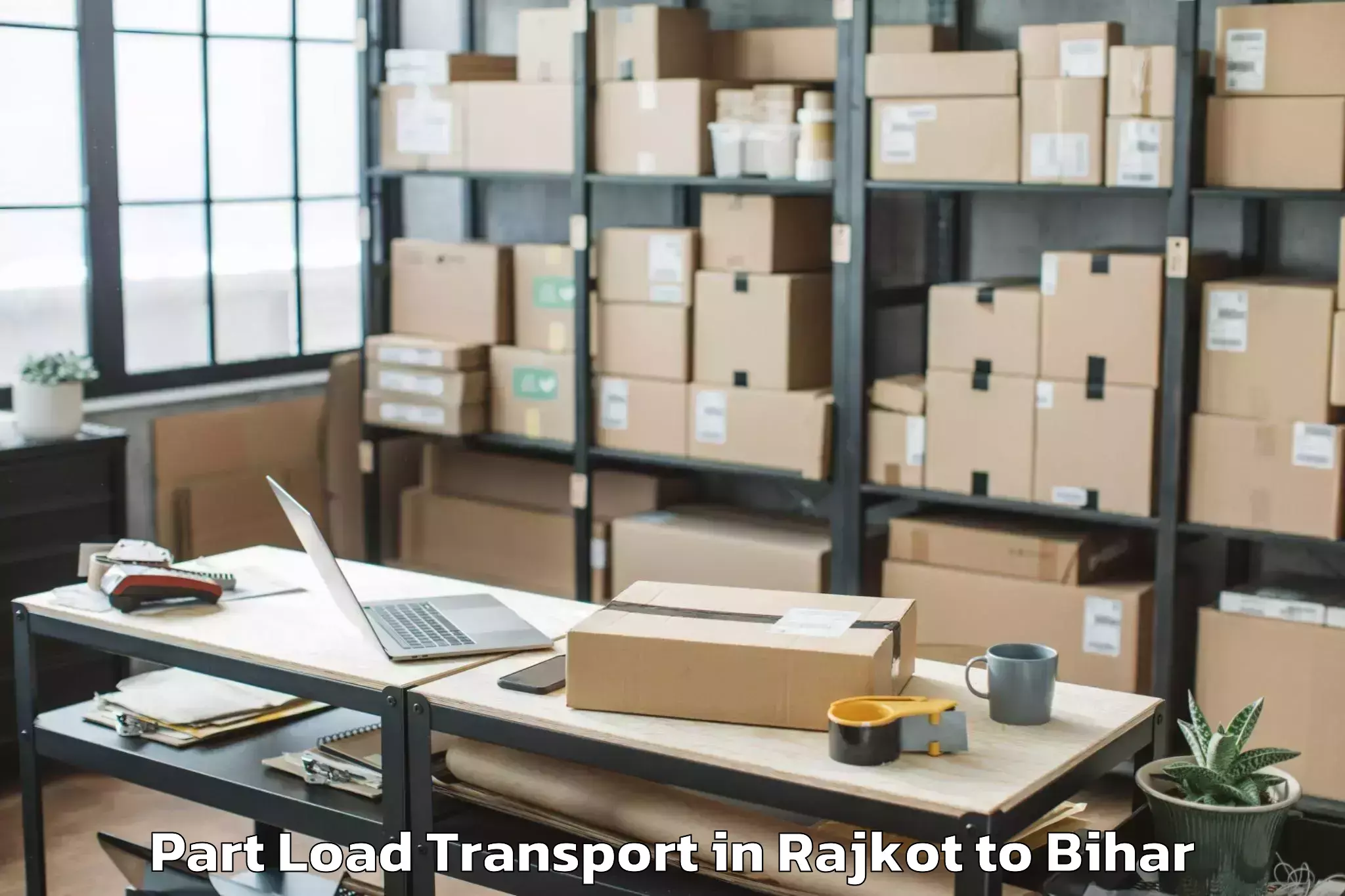 Book Rajkot to Meskaur Part Load Transport Online